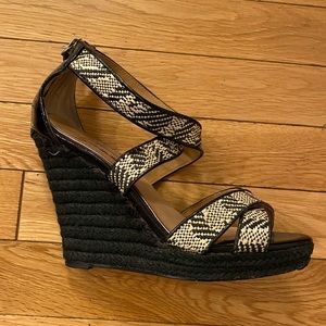 Badgley Mischka Mark + James Wedges Size 6